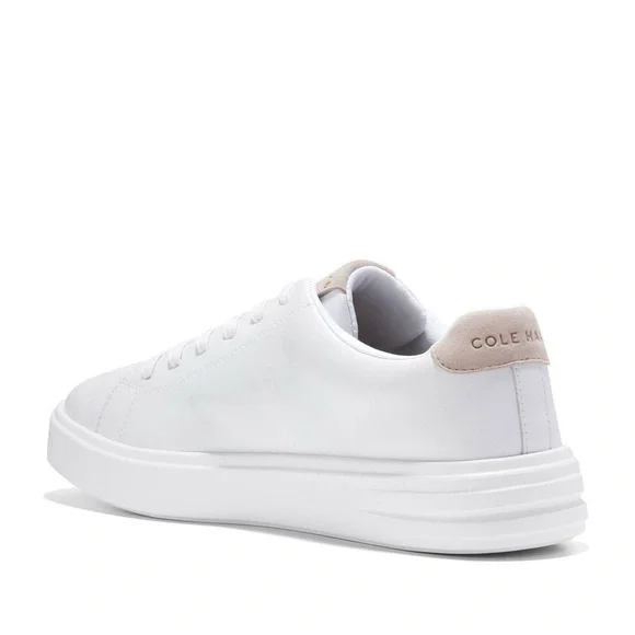 Cole Haan White and Tan Leather Sneakers - Picture 6 of 7